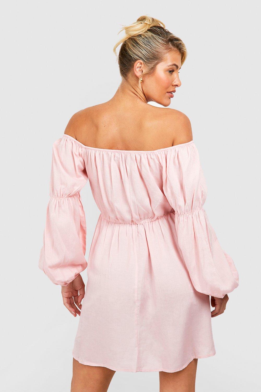 Boohoo dusty pink clearance dress